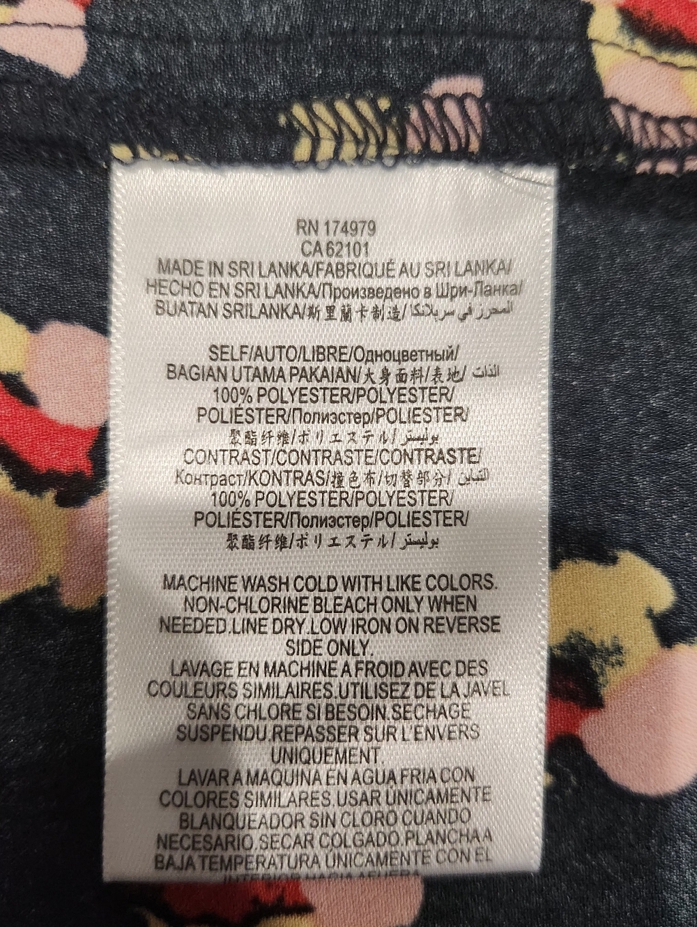 BCBGeneration Navy and Pink Contrast Floral Wrap Midi Dress. NWT - Picture 5 of 9